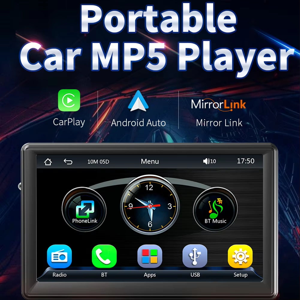 Pantalla 7" Wireless CarPlay/Android Auto Bluetooth 5.1